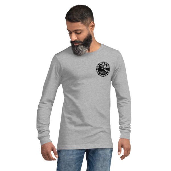 Chandail Unisexe à Manches Longues avec Logo Noir avant – Image 10