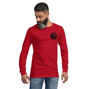 Chandail Unisexe à Manches Longues avec Logo Noir avant