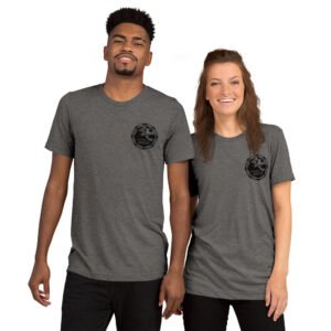 T-shirt à Manches Courtes avec Logo Noir avant seulement
