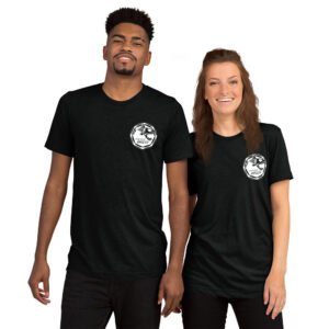 T-shirt à Manches Courtes avec Logo Blanc avant seulement