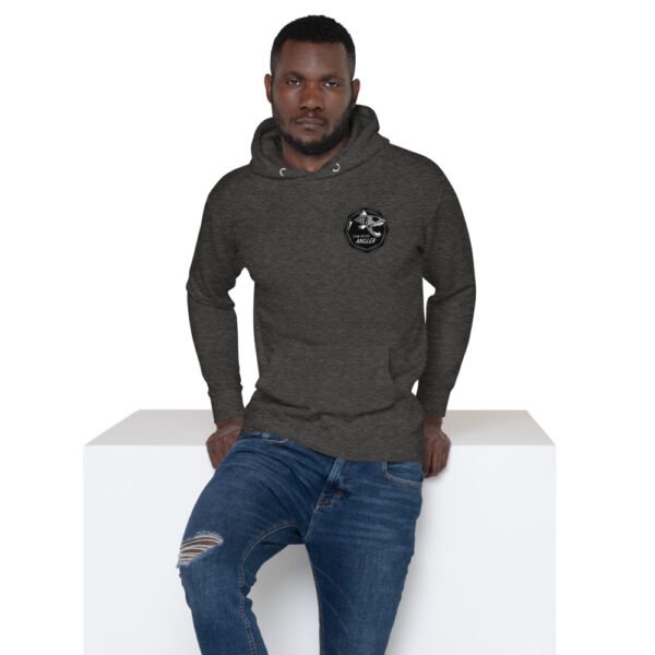 Sweat à Capuche Unisexe avec logo gris avant et arrière – Image 6