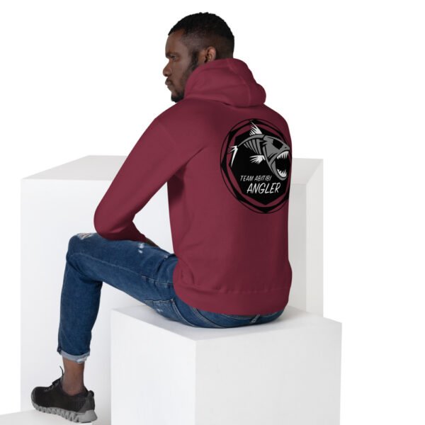 Sweat à Capuche Unisexe avec logo gris avant et arrière – Image 5