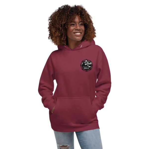 Sweat à Capuche Unisexe avec logo gris avant et arrière – Image 2