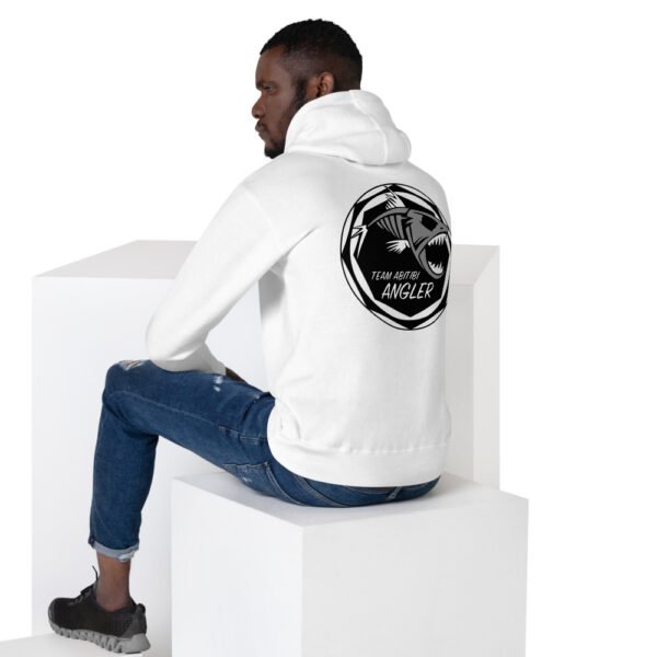 Sweat à Capuche Unisexe avec logo gris avant et arrière – Image 11