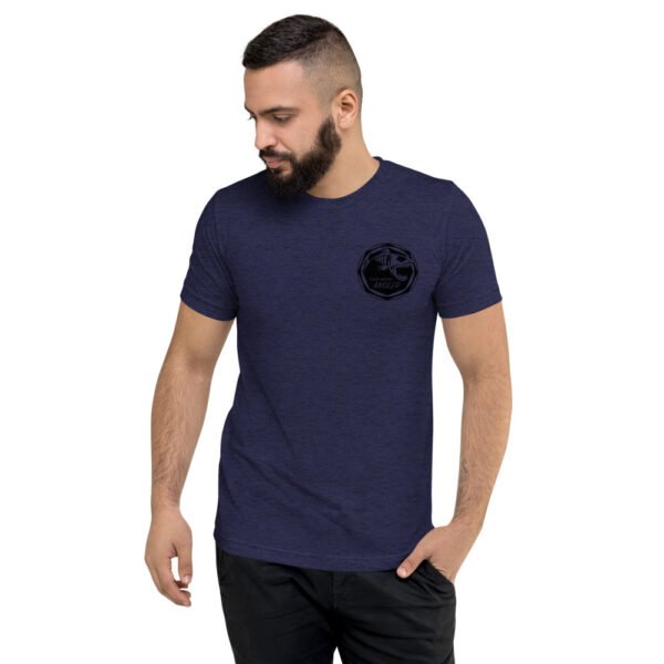 T-shirt à Manches Courtes avec logo Noir avant et arrière – Image 5